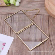 Glass Metal Picture Frame Free Hanging Picture Frame